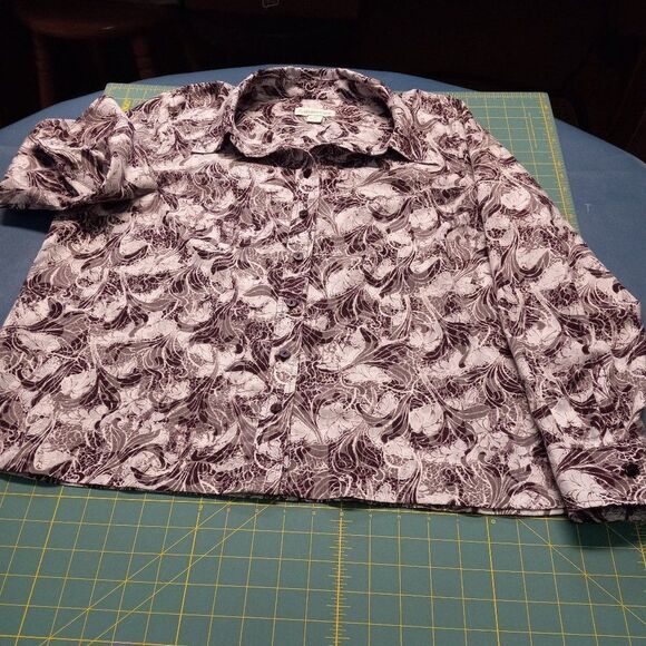 Coldwater Creek Womens 18 Lightweight Button Down Long Sleeve Shirt  - Picture 1 of 6